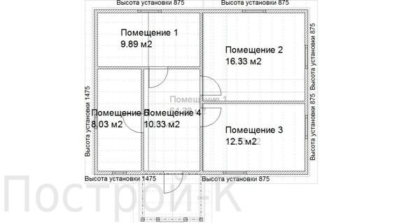 одноэтажный дом 2  проект